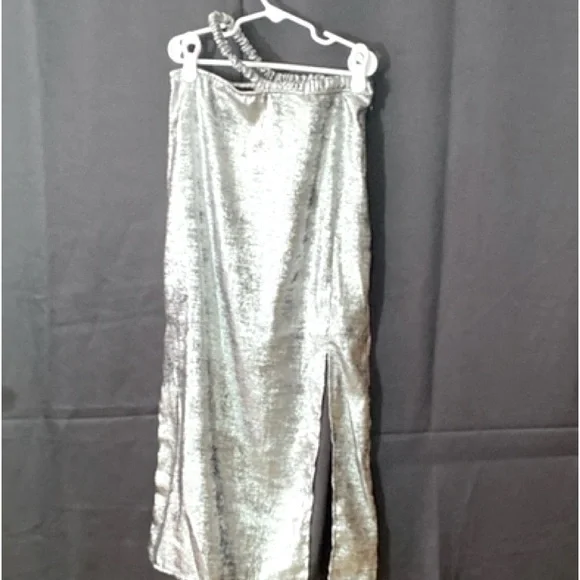 silver dress target Scoop Neck Sequin Midi Dress - Preview
